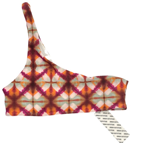 Urban Outfitters Other - New! Urban Outfitters Out From Under Shea One-Shoulder Printed Bikini Top | Sz M
